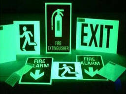 Сигнальная краска (флуоресцентная) для знаков безопасности