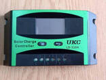 Контроллер 20A PWM (ШИМ) UKC LD-520A-U 12/24В LCD дисплей, 1хUSB - фото 1