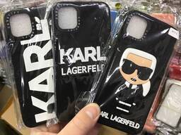 3д Чехлы для Iphone 11 Karl Lagerfeld Карл Лагерфельд брендовый нарядный с 3д Чехлы для Ip