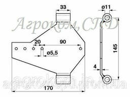 404536M1 Головка косы Massey Ferguson