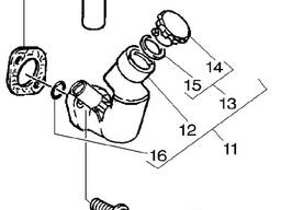 4222041M1 заливна горловина на Massey Ferguson 6270, 6280, 6290 (двигун Perkins YH31430)