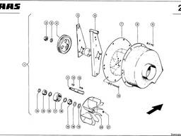 6576930 CLAAS Вентилятор сітки радіатора (поз.20)