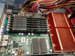 8 ядерный компьютер Supermicro X7DCL-3 2x процессра Xeon X5460 24Gb DDR2 видеокарта