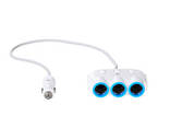 Адаптер автомобильный тройник в прикуриватель HOCO triple cigarette (3 Sockets/2USB. ..