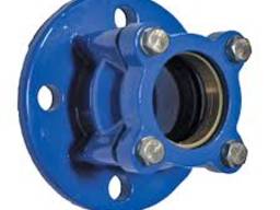 Адаптер для ПЭ, ПВХ труб фланцевый чугунный PN16 Ду300/315