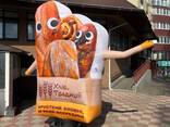 Аэромен зазывало Человечек машет рукой монтаж 5-10 минут 3.4 м - фото 1