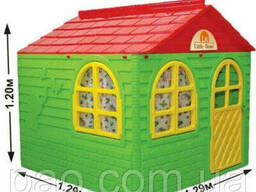 Акция! Пластиковый игровой детский садовый домик 129*129см, Doloni, дитячий будинок