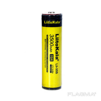 Аккумулятор 18650 высокотоковый Li-ion 3.7В 3500мАч 10А Liitokala Lii-35S, батарейки