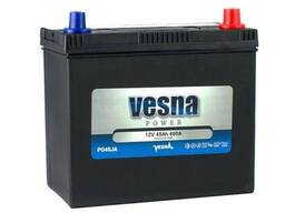 Аккумулятор автомобильный Vesna 45 Ah/12V Japan Euro (415 645)