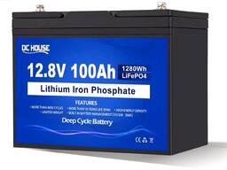Аккумуляторная батарея DC-HOUSE 12V 100Ah (ECO-LFP12100-100AH) Lithium Battery