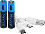 Аккумуляторные батарейки Proove Compact Energy 2шт AAA (Li-ion, 490 mAh, 1.5v, 2шт). Blue - фото 1