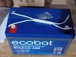 Акумулятор для ДБЖ 100аг Ecobat ECLC12-100 - для квартири, будинку, котла, насоса - фото 2