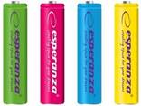 Акумулятор Esperanza AAA 1000mAh Ni-MH * 4 штук упаковка, батарейки - фото 1
