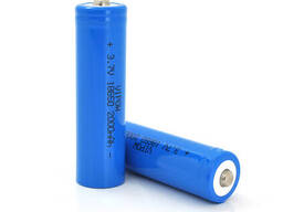 Акумулятор 18650 Li-Ion Vipow ICR18650 TipTop, 2000mAh, Blue