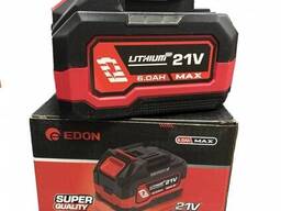 Акумуляторна батарея Edon ED-21V 6.0Ah
