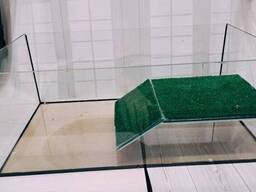 Аквариум, черепашник для содержания рептилий и амфибий 60х35х23