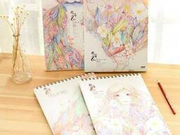 Альбом для рисования А4 50 листов, sketchbook на спирали