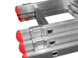 Алюминиевая трёхсекционная лестница Scala.TOP Flexireach 3x9 ступеней