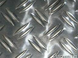Лист алюминиевый рифленый 5.0х1000х2000мм АД0 (1050) Квинтет