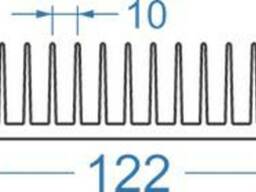 Алюминиевый радиаторный профиль 122x38