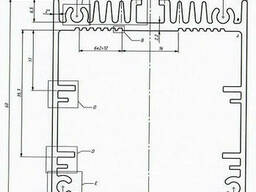 Алюминиевый светодиодный профиль 55х60