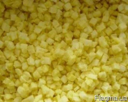 Ананас кубик 10х10 мм замороженный