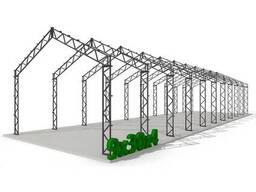Ангар двоскатний Аграрник 9х30х4