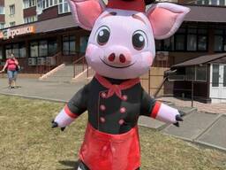 Аниматорский костюм надувной - ходячий щит бренда 240 см 4 часа работы