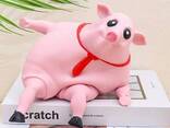 Игрушка антистресс сквиш Большой Розовая свинья Pink Pig BIG 50 см - фото 2