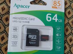 APACER 64GB micro Class 10 UHS-I 85Mbit SD Оригинал Новая