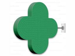 Аптечный крест односторонний. Серия Standart 700 мм скругленный