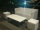 Аренда белых двухместных диванов "Барон" - фото 2