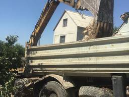 Аренда экскаватора, вывоз грунта, строймусора