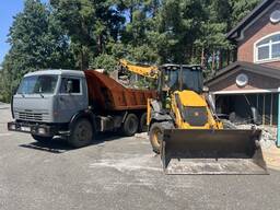 Аренда КамАЗ самоскид екскаватор Вишгород