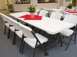 Аренда столов, стульев - доставка.