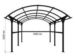 Арковий навіс 3х5х2 Agroeco з комплектом поперечних балок