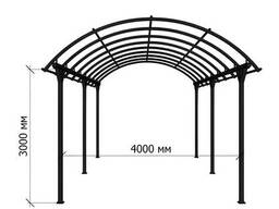 Арковий навіс 4х8х3 Agrostandart на дугах