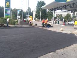 Асфальтирование АЗС.