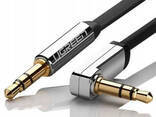 Аудиокабель mini jack 3,5 mm Ugreen Straight to angle flat cable с угловым L-образным. .. - фото 8