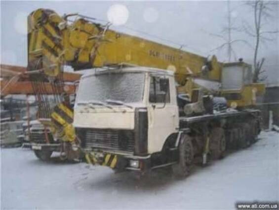 Автокран КШТ 50,на базе СуперМАЗа 6923 (8х4), 1996г.в., стре