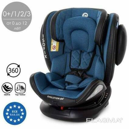 Автокресло детское ME 1045 Evolution 360? Navy Blue, группа 0+/1-2-3, isofix, поворот. ..