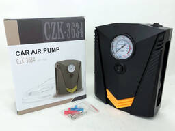 Автомобильный компрессор 12V насос с фонариком, мощный насос для колес