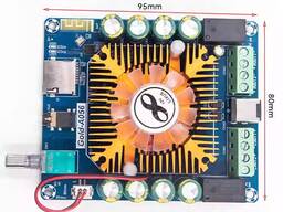 Автомобильный усилитель звука Gold-A056 - 4 x 45 Вт - Bluetooth/Aux/карта памяти