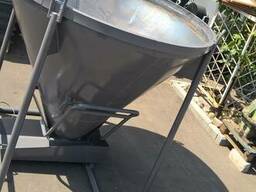 Бадья, бункер, туфелька для бетона 1 куб, м3