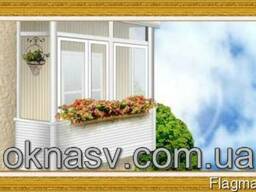 Ремонт балкон під ключ. Вікна для балкона Steko або WDS.