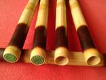 Бамбуковые палочки для массажа 40см. С наполнением, засыпкой (2шт. ) - фото 3