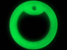 Бампер для жетона светится в темноте зеленый синий