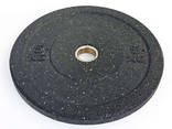 Бамперные диски для кроссфита Bumper Plates из структурной резины d-51мм ОПТ - фото 1