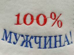 Банная шапка для сауны 100% Мужчина белая (СF-G-100МW)