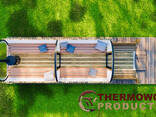 Баня Бочка 7,0м с панорамным окном и террасой из термодерева от производителя. .. - фото 3